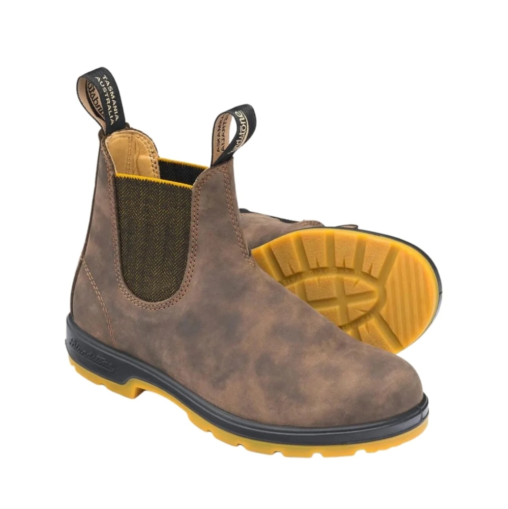 blundstone 1944 women's classics chelsea boots - rustic brown/mustard